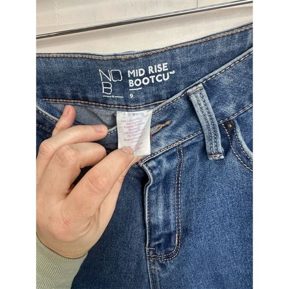 No Boundaries Bootcut Jeans Juniors 9 Mid Rise Multicolor Denim Stretch Pants - Picture 13 of 14